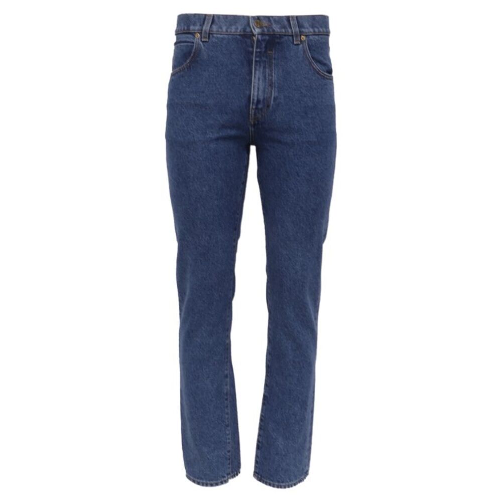 Balmain Slim-Fit Jeans in Blue Cotton
